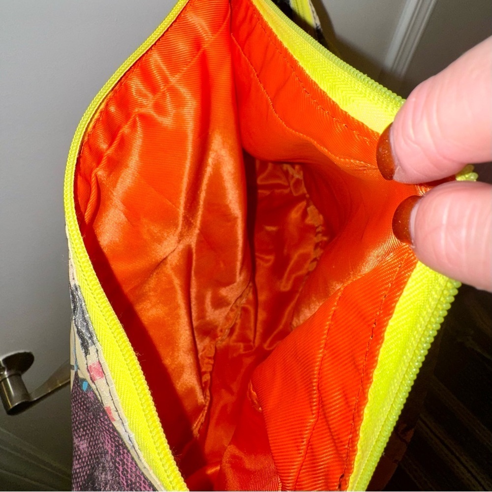 Vintage 90s Vibrant Multicolor Graphic Shoulder Messenger Bag - Picture 7 of 8